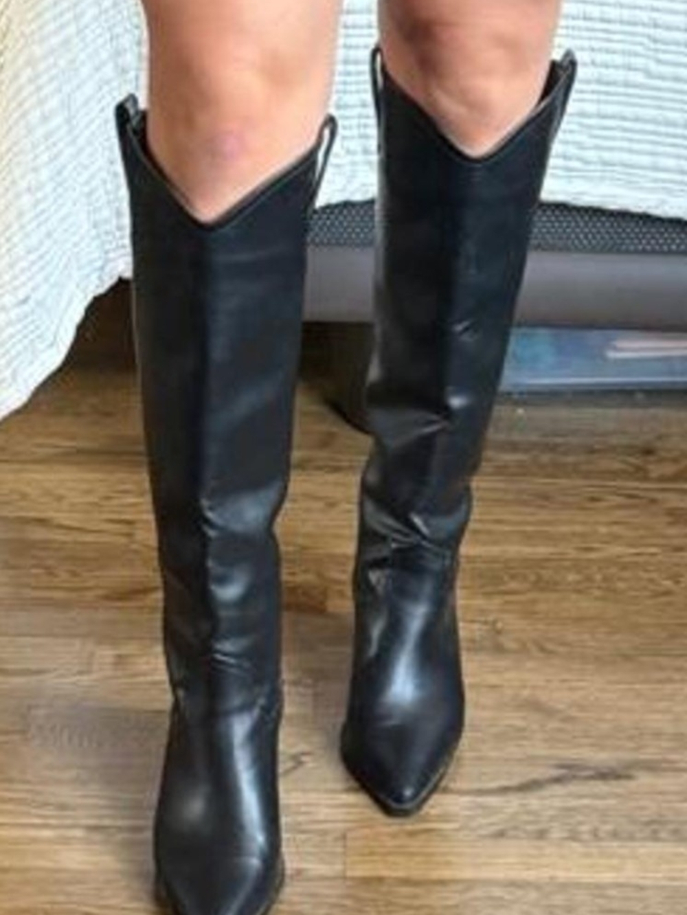 The Drop Cassandra Knee-high Western Boot